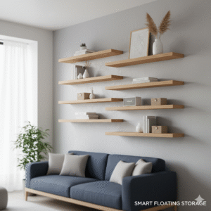 Floating Shelves for Smart Storage
